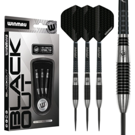 Winmau Blackout 2 steeltip dartpijlen 90% tungsten 25gr
