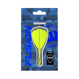 Winmau Fusion Arrow Flight & Shaft transparant geel Medium 34mm