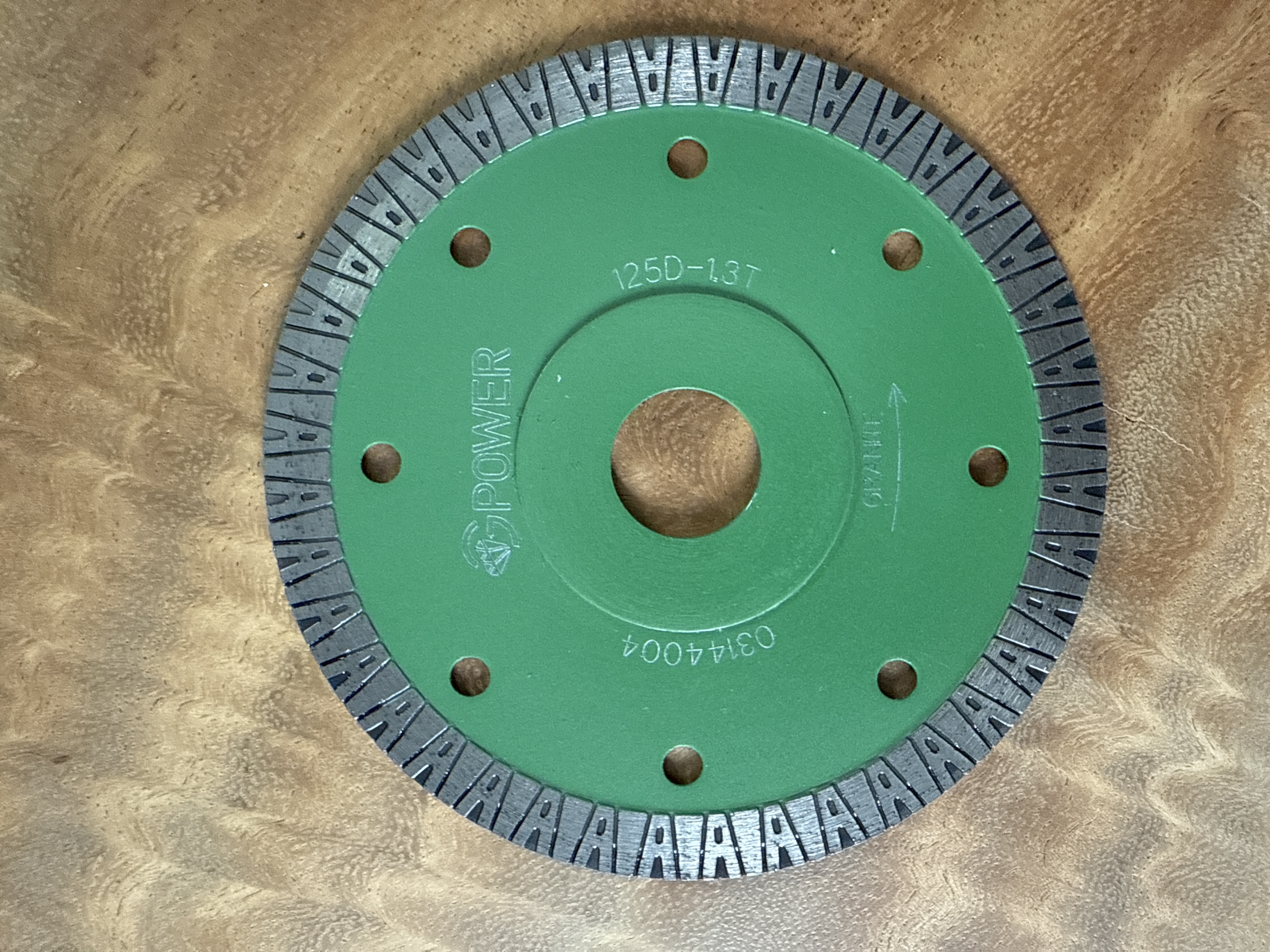 Zaagblad 125mm - snijdikte 1.3mm- graniet, keramiek