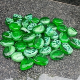Glassteentjes green swirl