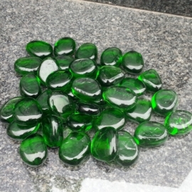 Glassteentjes doorzichtig groen