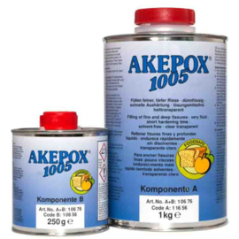 AKEPOX 1005 dunvloeibaar transparant - set 1.25KG