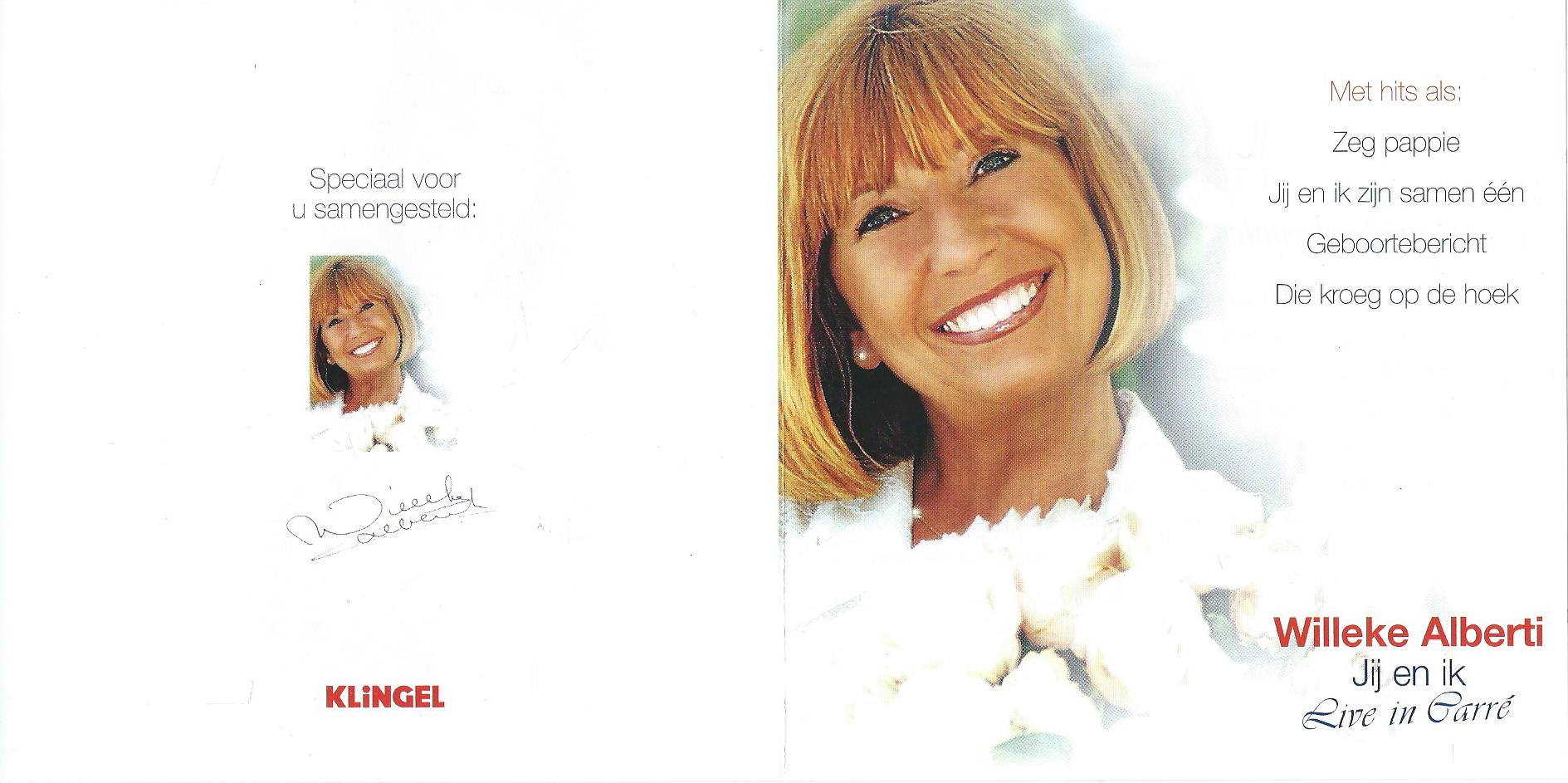 CD – Willeke Alberti – Jij en ik – Live in Carré - 2000