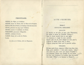 PHÈDRE – TRAGÉDIE EN CINQ ACTES - J. RACINE – ca. 1910
