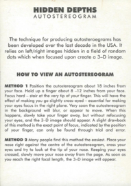 HIDDEN DEPTHS AUTOSTEREOGRAM - 1995