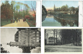 SET van 4 ansichtkaarten – Breda - 1905-1955