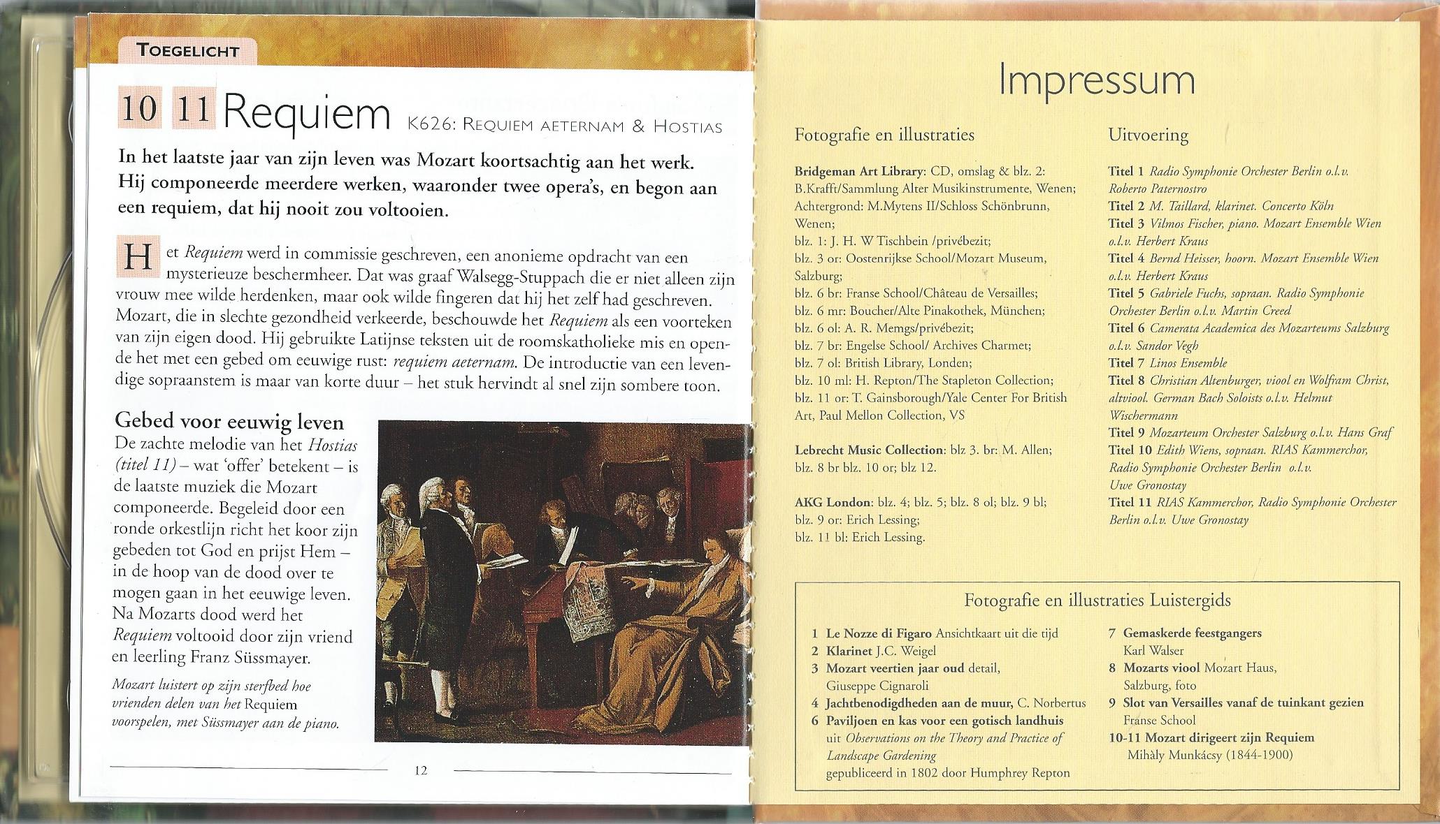 CD – MOZART Muzikale meesterwerken - 2004