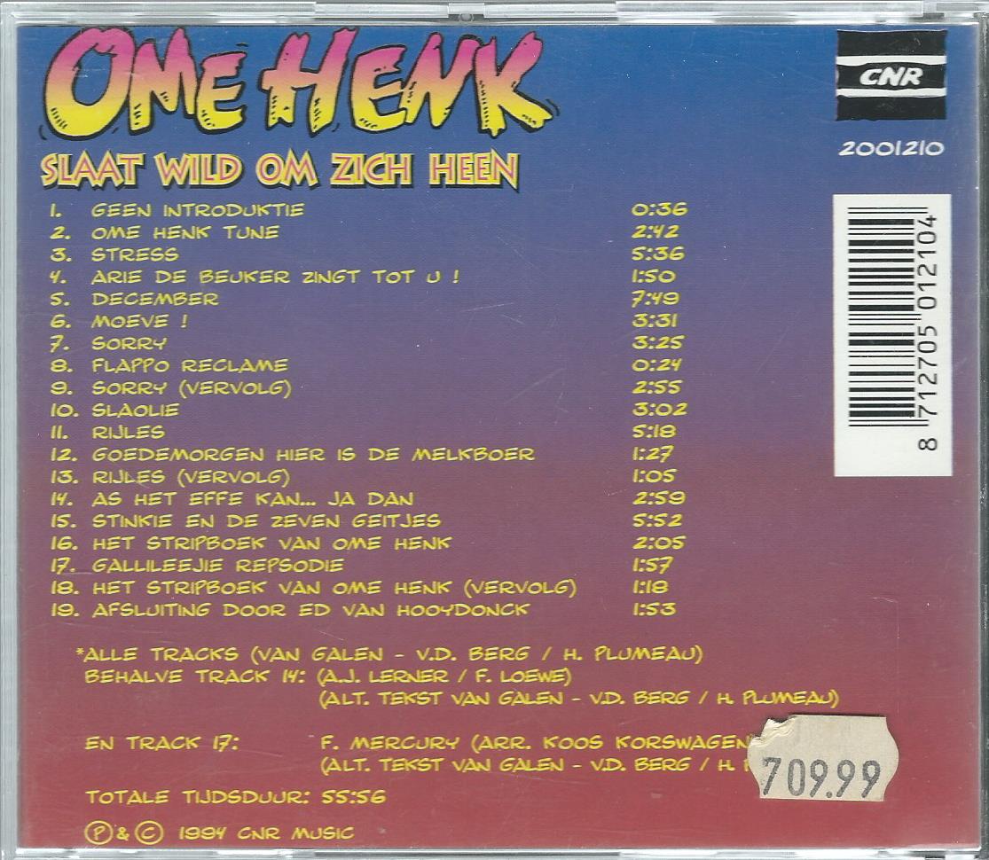CD – OME HENK – OME HENK SLAAT WILD OM ZICH HEEN - 1994