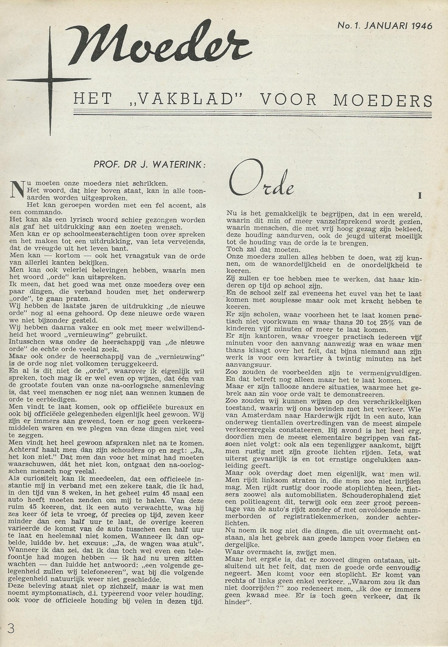 Moeder, HET “VAKBLAD” VOOR MOEDERS – jaargang 1946 in boek