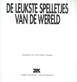 DE LEUKSTE SPELLETJES VAN DE WERELD – Samengesteld door David Hillman, Pentagram - 1992