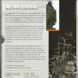 set van 5 de 'Ruyter-munten' – 400 jaar Michiel de Ruyter - 2007