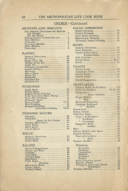 The METROPOLITAN COOK BOOK - 1927