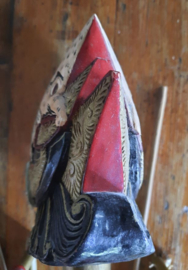 Wayang Golek staafpop – hout, handgemaakt – jaren ’70 – 1