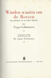 Winden waaien om de Rotsen – Trygve Gulbranssen – 2 - ca. 1936