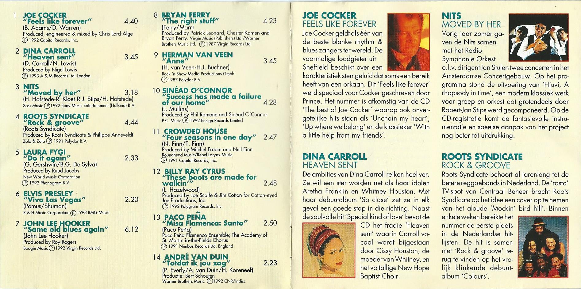 CD – Various - DE NATIONALE VOORJAARS CD 1993