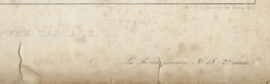 Prent – UNE CASCADE. - P. (Paulus) Lauters (1806-1875) – ca. 1840