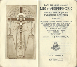 LATIJNS-NEDERLANDS MIS- EN VESPERBOEK – J. KOENDERS, PR. - 1948