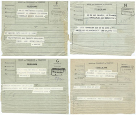 SET van 4 oude belgische telegrammen – 1948