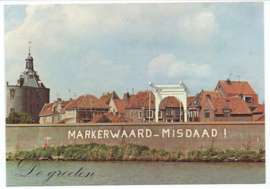 Ansichtkaart - Enkhuizen - De groeten – MARKERWAARD-MISDAAD !