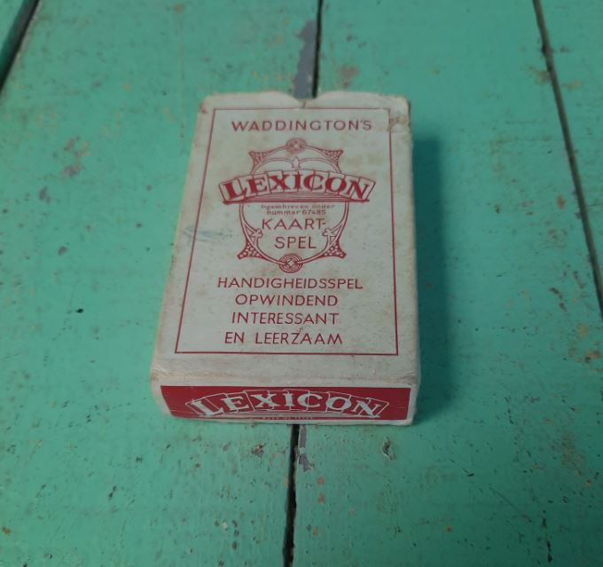 WADDINGTON'S LEXICON KAARTSPEL – ca. 1935