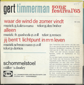 GERT TIMMERMAN – song festival ’65 - 1965 (♪)