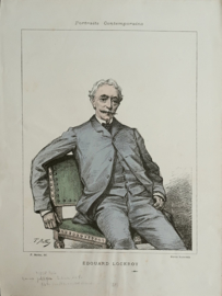 Prent - ÉDOUARD LOCKROY - P. Mathey - 1887
