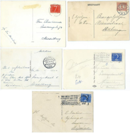 SET van 5 ansichtkaarten – Apeldoorn – 1915-1961