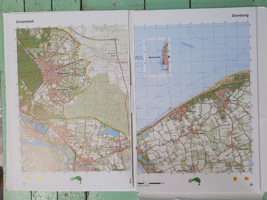 Topografische atlas 1:50.000 Zuid-Nederland Losbladig - 2016
