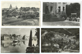 SET van 12 ansichtkaarten – diverse steden - o.a. 1941, 1950, 1957, 1962, 1965, 1966, 1967
