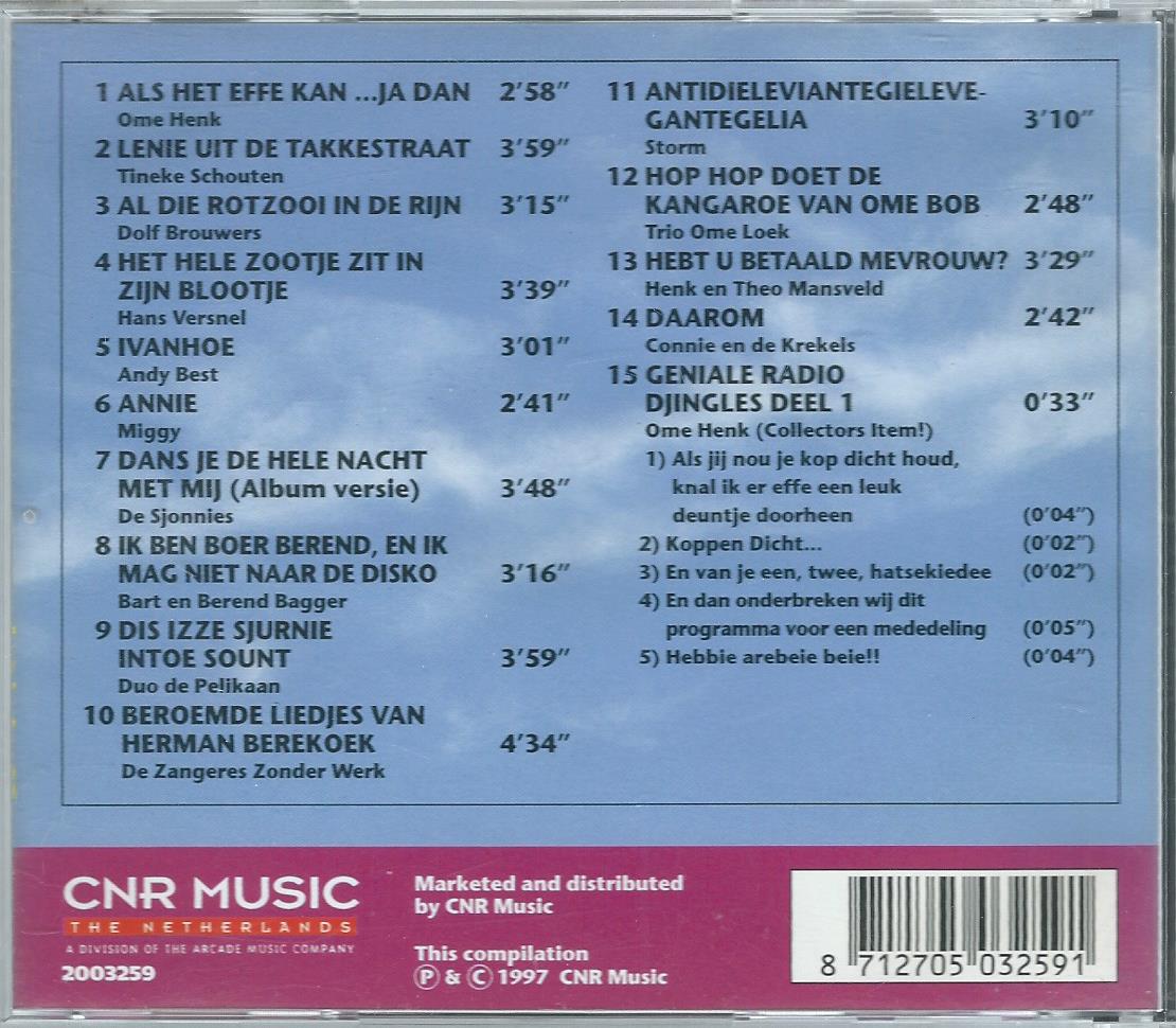 CD – GEKKENWERK deel 1 - 1997