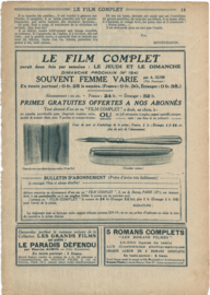 LE FILM COMPLET DU JEUDI – 4e Année, No 183 - 1925