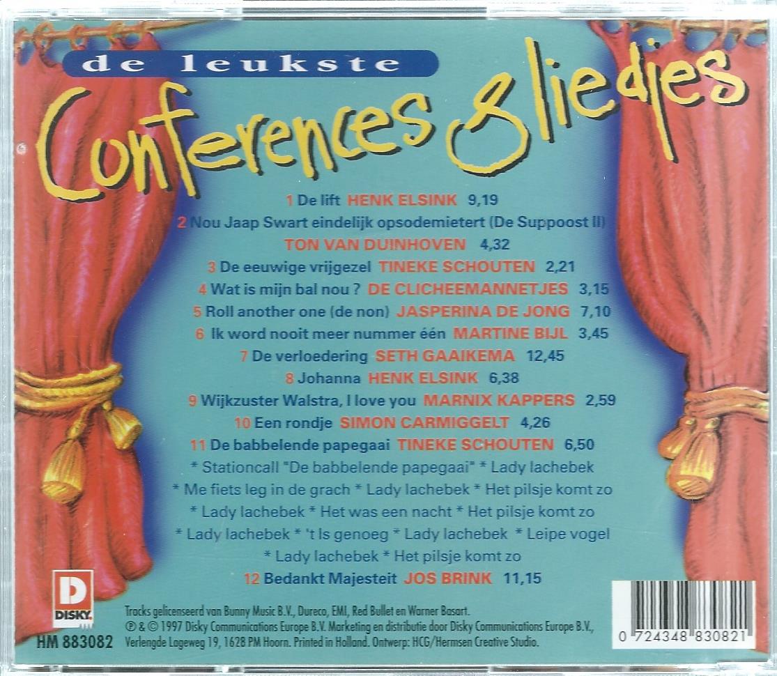 CD – Various – de leukste Conferences & Liedjes - 1997