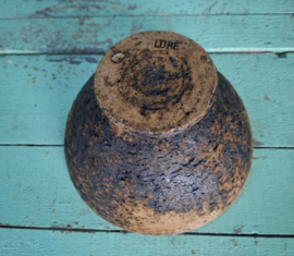 Vintage berkenbast bloempot
