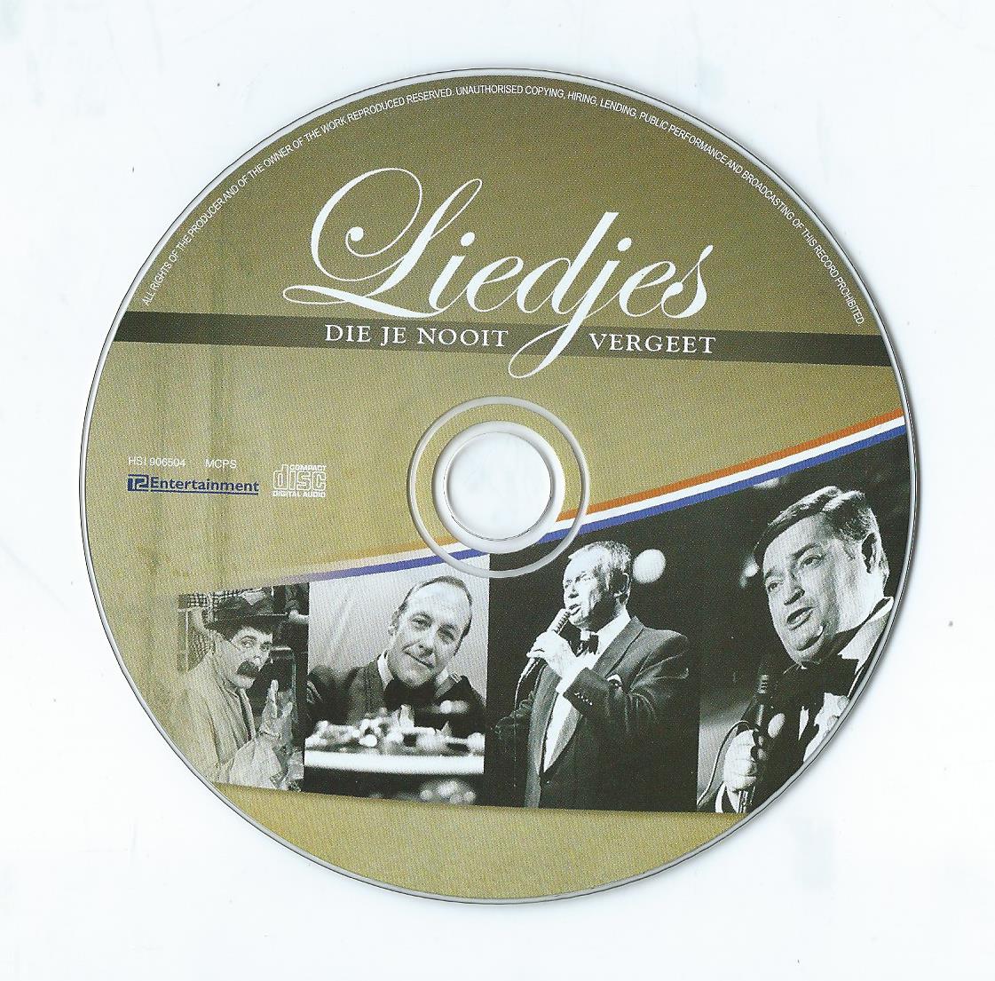 CD – Various – Liedjes DIE JE NOOIT VERGEET - 2013