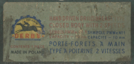 vintage metalen Poolse handboor PWWe10 – jaren ‘50