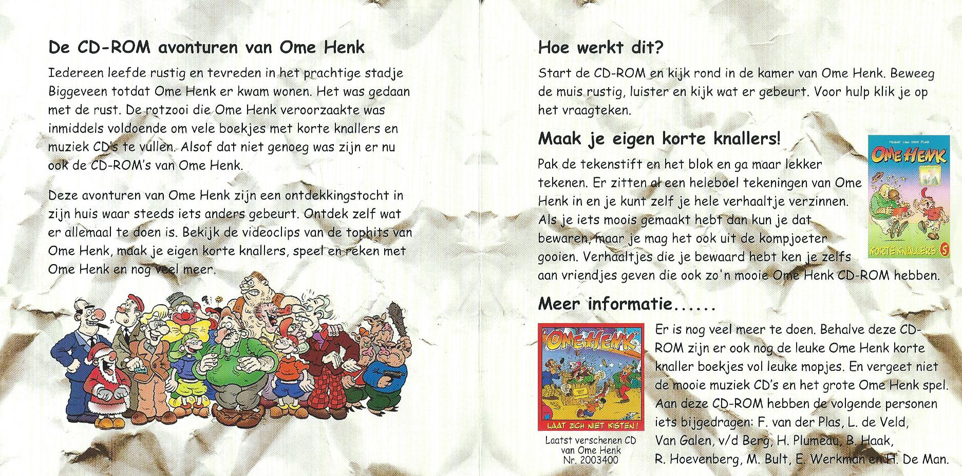 CD – OME HENK – De CD-ROM avonturen van Ome Henk 1 - 1997