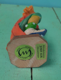 BEELD – clown – hout - Clown op fiets
