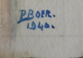 Prent - Meppel - P. Boer - set van 4 – 1940