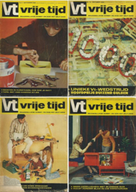 vt vrije tijd – MAANDELIJKSE HOBBY- EN DOE-HET-ZELF-GIDS - 4 stuks (1969)