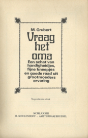 Vraag het oma – M. Grubert – 1983