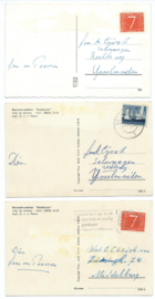 SET van 3 ansichtkaarten – Velp – 1964-1965