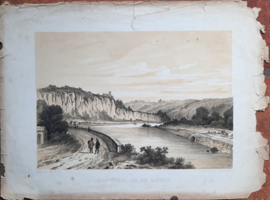 Prent – SOUVENIR DE LA MEUSE. - Nuemans ( ) – ca. 1840