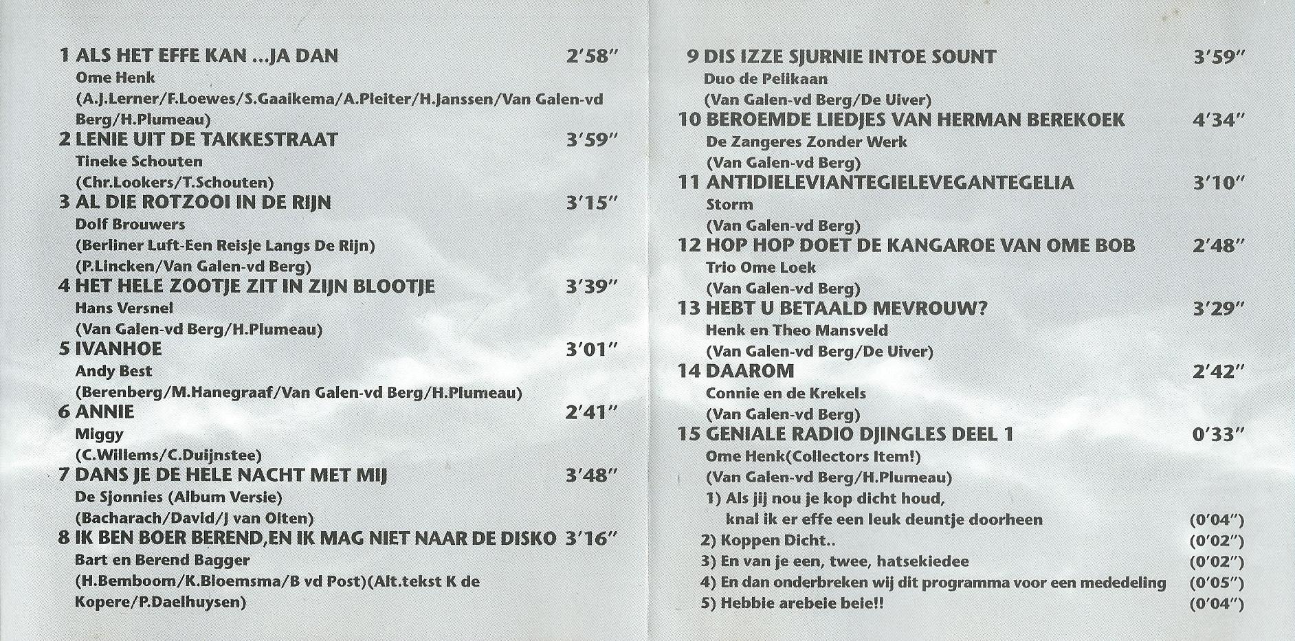 CD – GEKKENWERK deel 1 - 1997