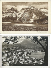SET van 2 ansichtkaarten – Zwitserland