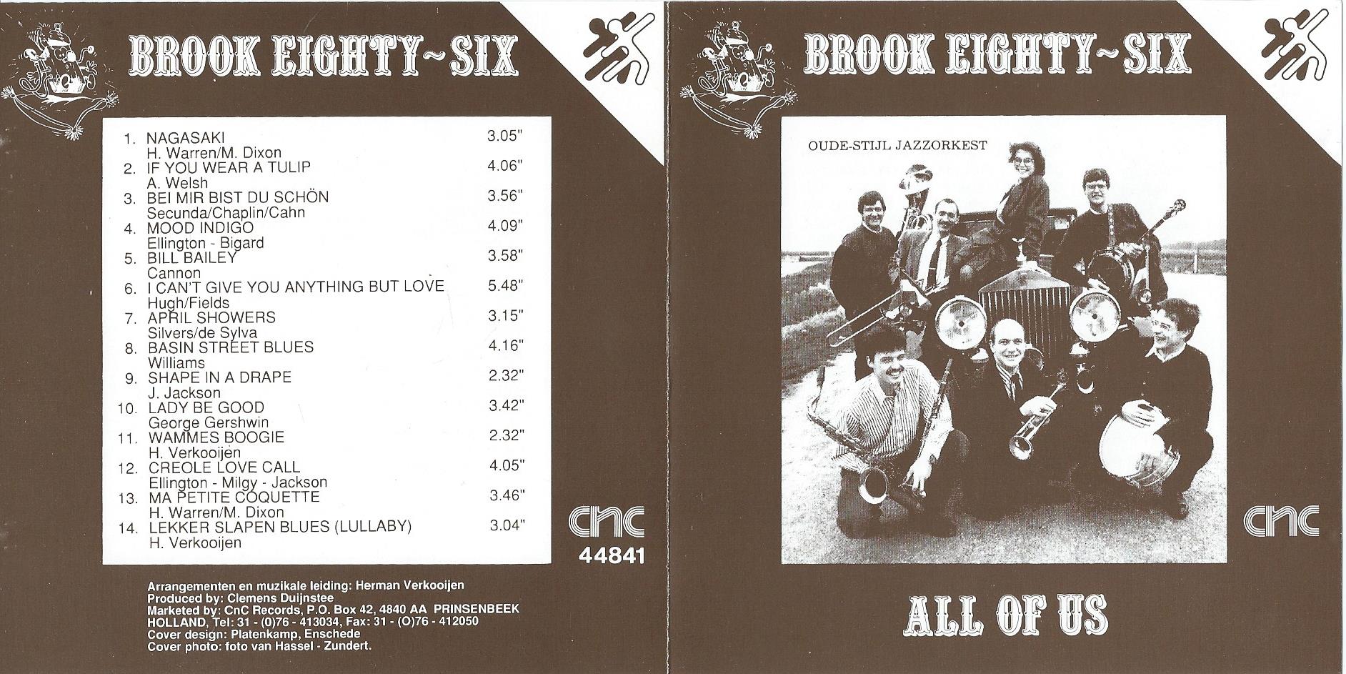 CD – BROOK EIGHTY-SIX – ALL OF US - 1986