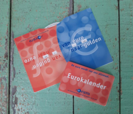 Omrekenschijf Euro-Gulden en Eurokalender - 2001