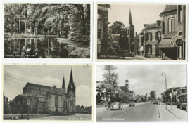 SET van 12 ansichtkaarten – diverse steden - o.a. 1912, 1950, 1954, 1957, 1959, 1963, 1964, 1965