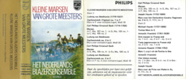 MC – HET NEDERLANDS BLAZERSENSEMBLE - KLEINE MARSEN VAN GROTE MEESTERS – 1972