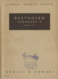 HAWKES POCKET SCORE – BEETHOVEN SYMPHONY 9 OPUS 125 - 1941