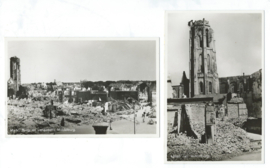 SET van 12 ansichtkaarten – Middelburg – oorlogsschade – 17 mei 1940